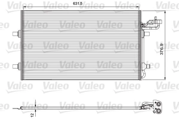 Condenser, air conditioning VALEO 814324