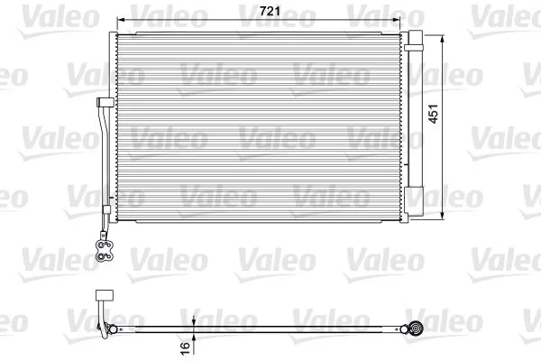 Kondenzator, klimatska naprava VALEO 814379