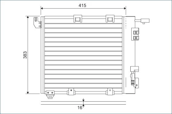 Kondenzator, klimatska naprava VALEO 817506