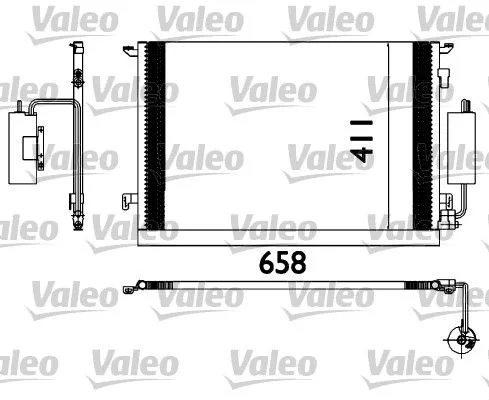 Kondenzator, klimatska naprava VALEO 817648