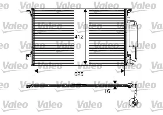 Kondenzator, klimatska naprava VALEO 817712