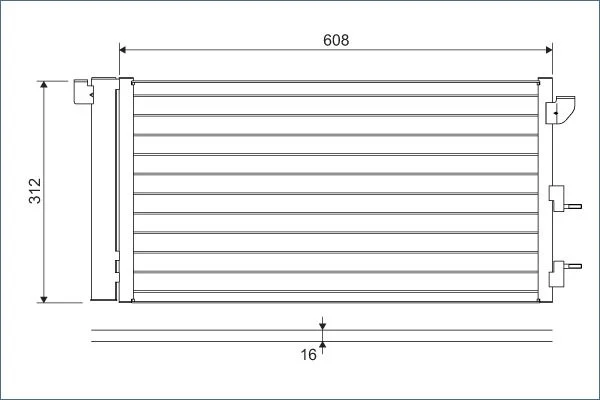 Condenser, air conditioning VALEO 818005