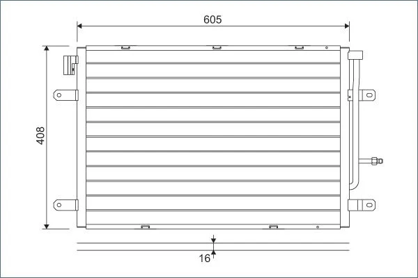 Condenser, air conditioning VALEO 818190