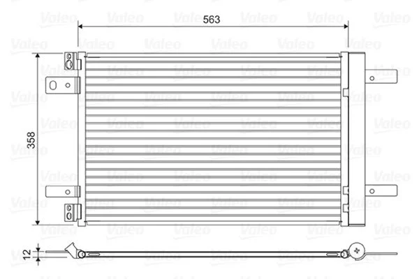 Condenser, air conditioning VALEO 822550
