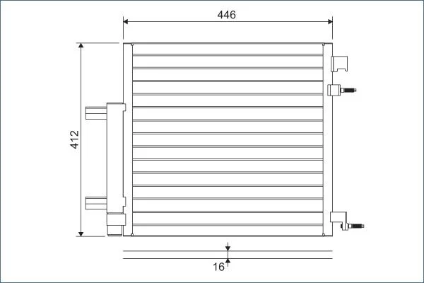 Kondenzator, klimatska naprava VALEO 822578