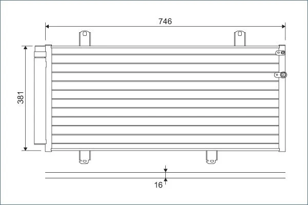 Kondenzator, klimatska naprava VALEO 822584