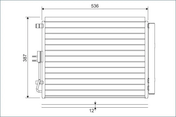 Kondenzator, klimatska naprava VALEO 822598