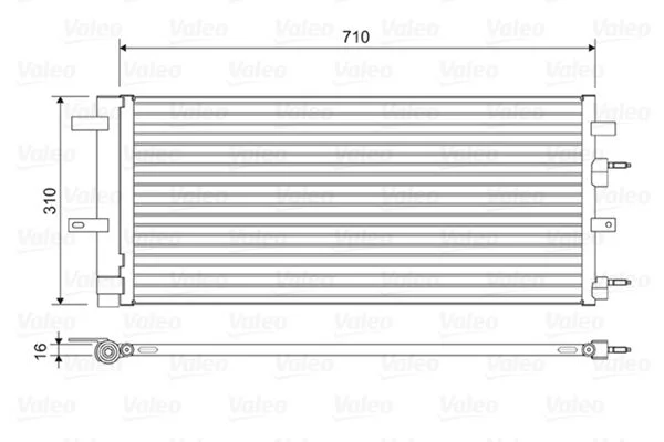 Condenser, air conditioning VALEO 822618