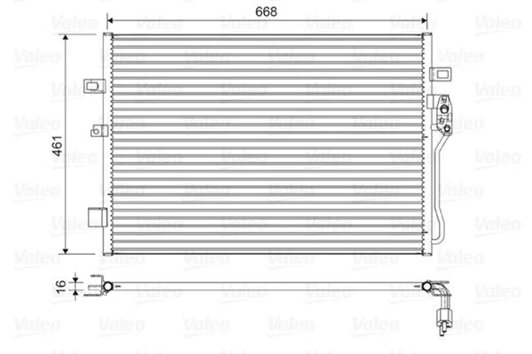 Condenser, air conditioning VALEO 822625