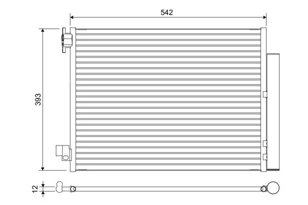 Condenser, air conditioning VALEO 822636