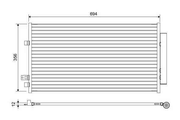 Condenser, air conditioning VALEO 822638