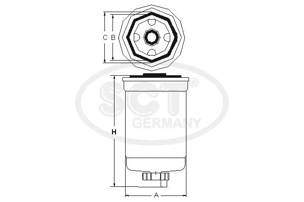 Kuro filtras SCT - MANNOL ST6082