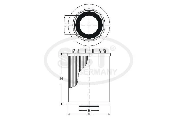 Alyvos filtras SCT GERMANY SH 4052 P