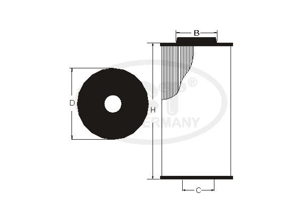 Alyvos filtras SCT GERMANY SH 4055 L