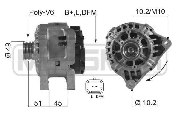 Alternator ERA 210545A