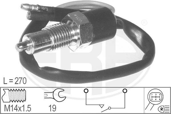 Switch, reverse light ERA 330762