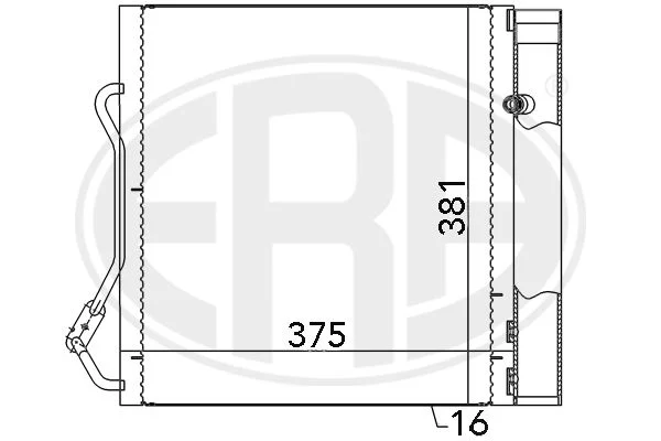 Condenser, air conditioning ERA 667042
