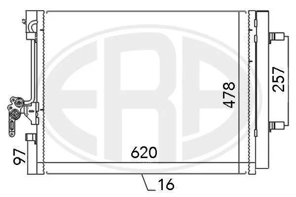 Kondenzator, klimatska naprava ERA 667115