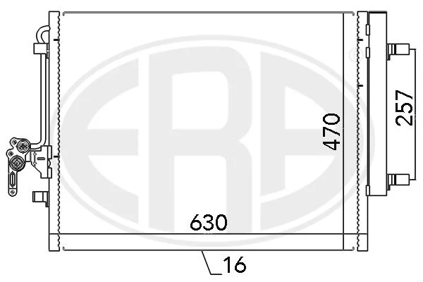 Kondenzator, klimatska naprava ERA 667116