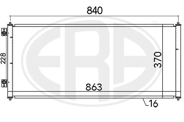 Kondenzator, klimatska naprava ERA 667144