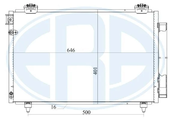 Condenser, air conditioning ERA 667179