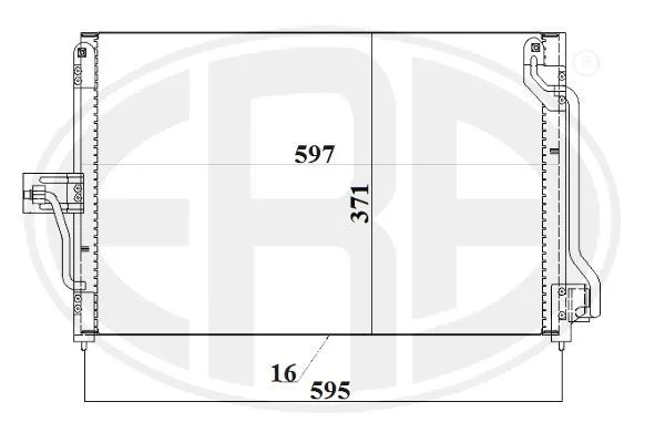 Condenser, air conditioning ERA 667207