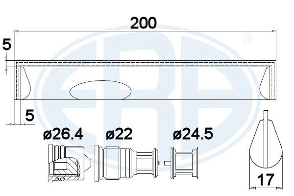 Dryer, air conditioning ERA 668011