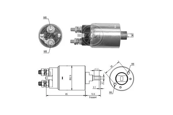 Solenoid Switch, starter ERA ZM2981