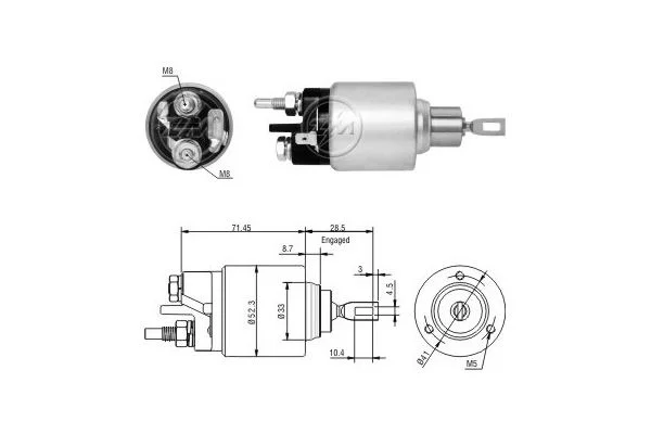 Solenoid Switch, starter ERA ZM379
