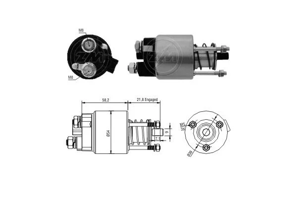 Solenoid Switch, starter ERA ZM397