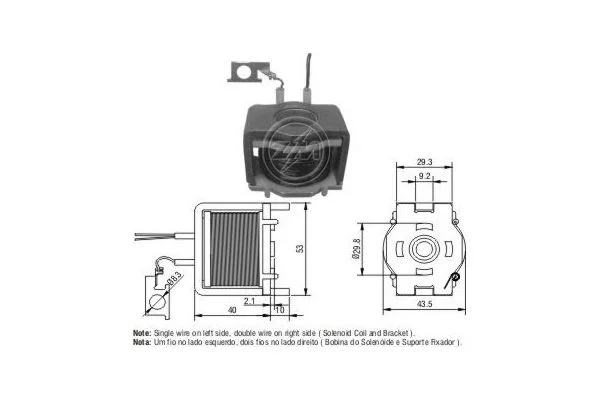 Solenoid Switch, starter ERA ZM421