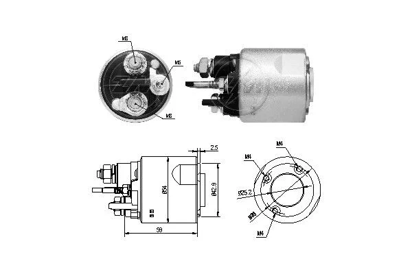 Solenoid Switch, starter ERA ZM4494