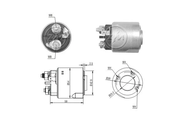 Solenoid Switch, starter ERA ZM4495