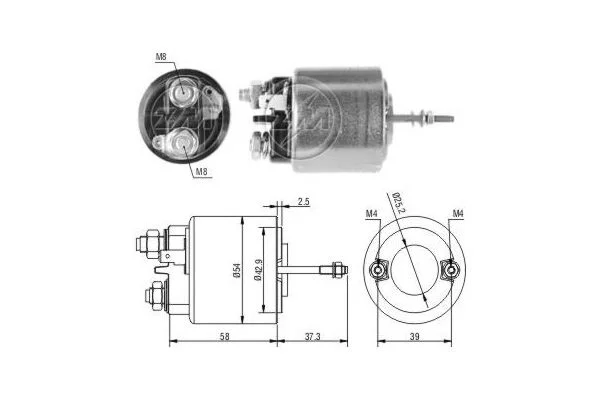 Solenoid Switch, starter ERA ZM595