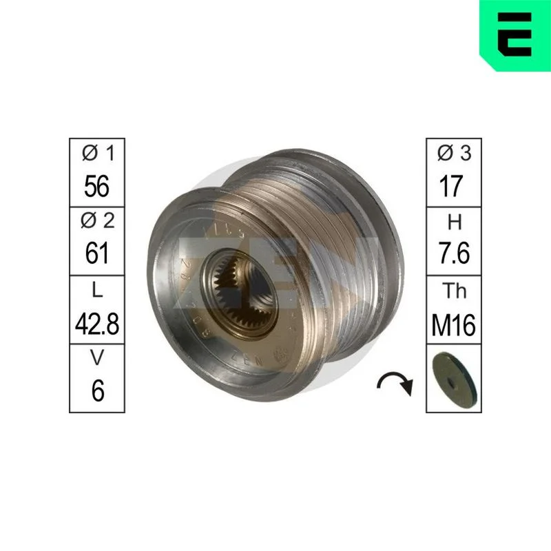 Alternatorska sklopka s prostim kolesom ERA ZN5377