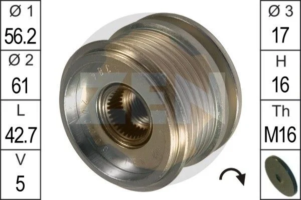 Alternatorska sklopka s prostim kolesom ERA ZN5384