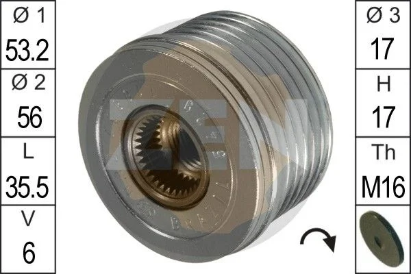 Alternatorska sklopka s prostim kolesom ERA ZN5429