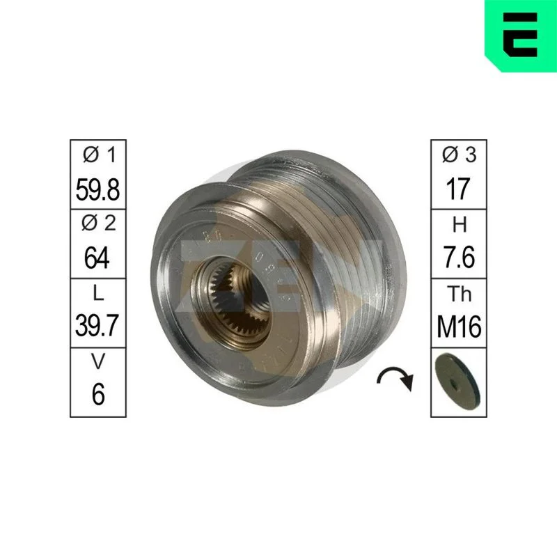 Alternatorska sklopka s prostim kolesom ERA ZN5460