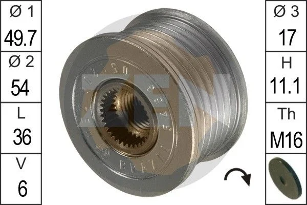 Alternator Freewheel Clutch ERA ZN5463