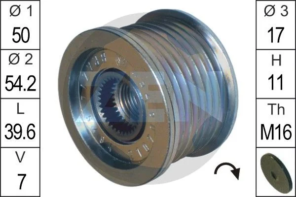 Alternatorska sklopka s prostim kolesom ERA ZN5494