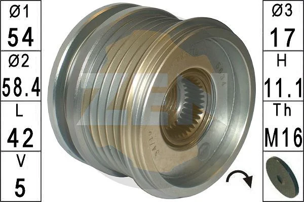 Alternatorska sklopka s prostim kolesom ERA ZN5634