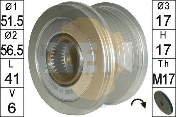 Alternatorska sklopka s prostim kolesom ERA ZN5652