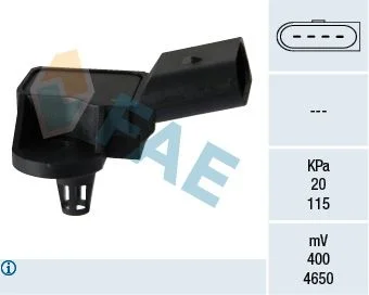 Sensor, intake manifold pressure FAE 15090