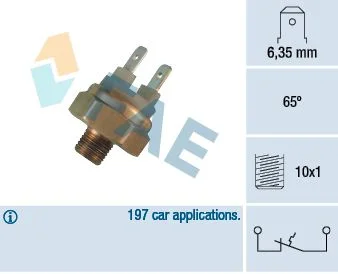 Temperature Switch, intake manifold preheating FAE 35440