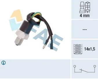 Switch, reverse light FAE 41260
