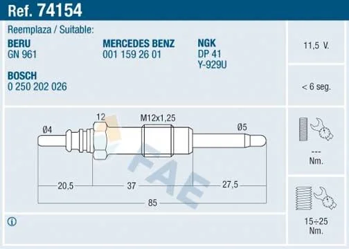Žarilni svečnik FAE 74154