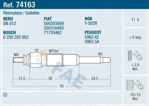Žarilni svečnik FAE 74163