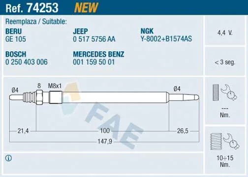 Žarilni svečnik FAE 74253