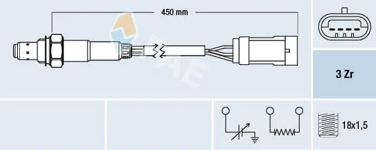 Oxygen Sensor FAE 77222