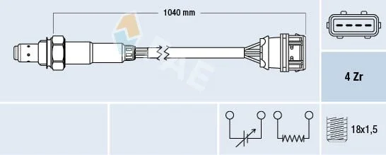 Oxygen Sensor FAE 77373